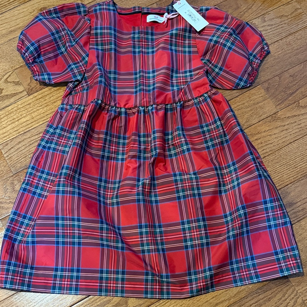 Plaid Red Kids Dress